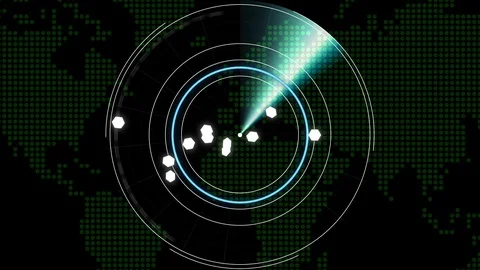 Radar scan,targeting Stock Footage 90834204