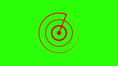 Radar screen animation on green screen background Stock Footage 304190134