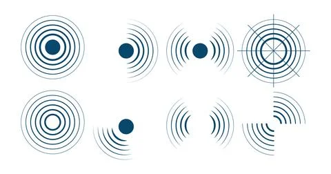 Radar screen background. Vector sonar Stock Illustration