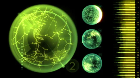 Radar Screen Display Stock Footage 38336478
