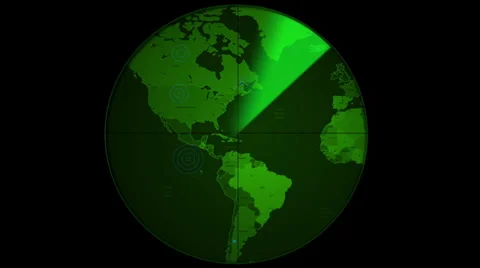 Radar Screen Display Stock Footage 38566120