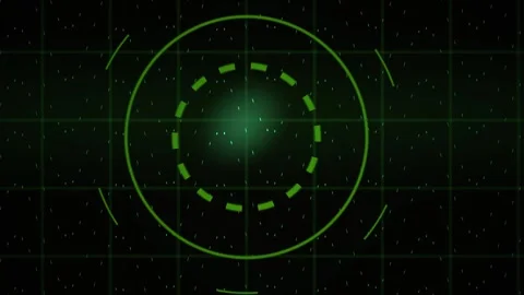 Radar screen display with grid background. Stock Footage 340041042
