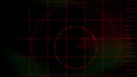 Radar Screen Display Interface Technology. Stock Footage 335115274