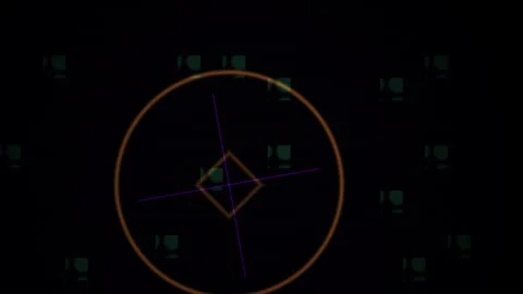 Radar screen display technology interface. Stock Footage 340041023