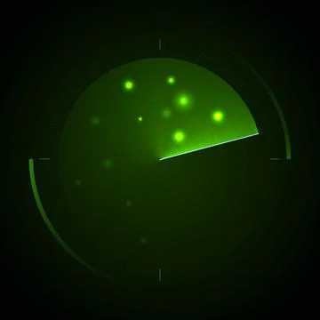 Radar Screen. Hud display. Stock Illustration