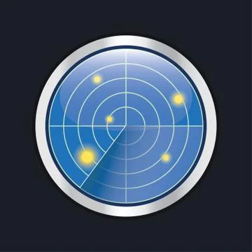 Radar screen. HUD interface element. Stock-Illustration