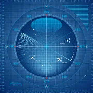 Radar screen Stock Illustration