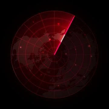 Radar screen Stock-Illustration