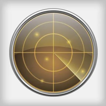 Radar screen Stock Illustration