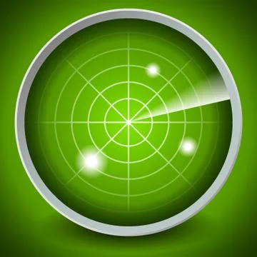 Radar screen vector Stock Illustration