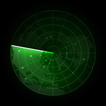 Radar screen. Vector illustration Stock-Illustration