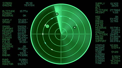 Radar (seamless loop) Stock Footage 54916793