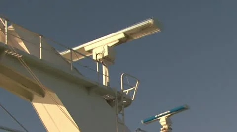 Radar ship Stock Footage 12050244