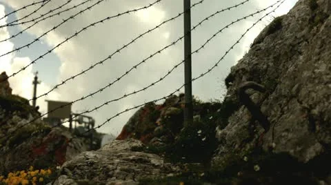 Radar spinning with cloudy sky in background Stock Footage 11904881