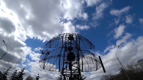 Radar is spinning Stock Footage 116454083