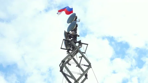 Radar station of air defense system. Stock Footage 172028779