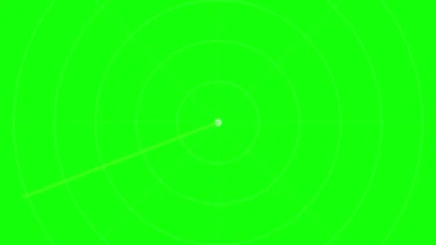 Radar Sweep Animation with Green Screen Background for Compositing Work 库存影片 333113930