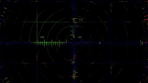 Radar Sweep Coordinates of Front View of... | Stock Video | Pond5