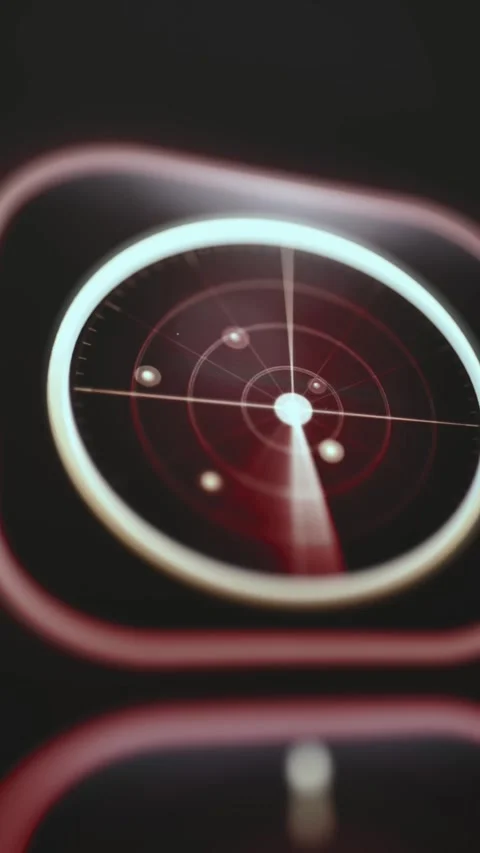 Radar Sweep Tracking Screen With Target Points 스톡 동영상 340556061