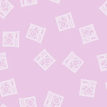 Radar system line seamless pattern Stock Illustration