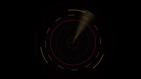 Radar technology navigation system display. Stock Footage 340041033