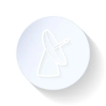 Radar thin lines icon Stock Illustration