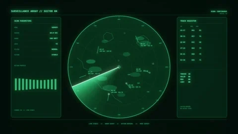 Radar threat transition Stock Footage 341310633