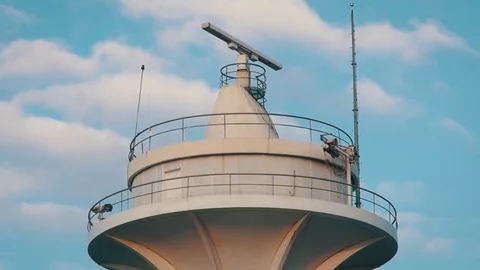 Radar Tower Beacon Stock Footage 81778847