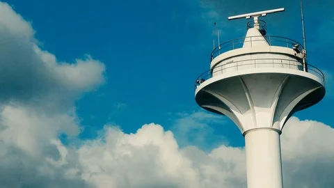 Radar, the tower of control of ships. Видео 87913099