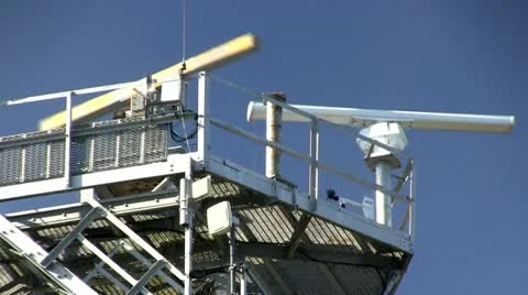 Radar Tower &amp; surveillance; 3 Stock Footage 10881717