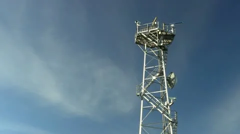 Radar Tower &amp; surveillance; 4 Stock Footage 10881692