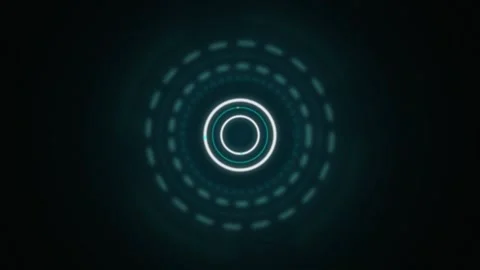 Radar UI target reticle rotating seamless loop abstract background Stock Footage 344972103