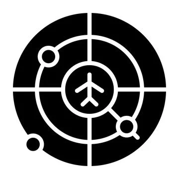Radar Vector Icon Design Illustration Stock Illustration