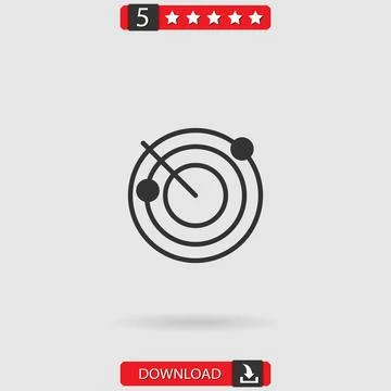 Radar vector icon Stock Illustration