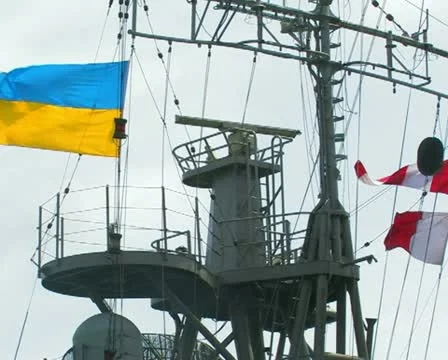 Radar of the warship. #42 Stock Footage 10735266