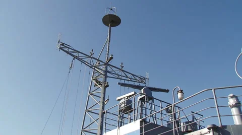 Radar warship Stock Footage 52445312