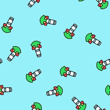 Radar waves autonomous vehicle vector seamless pattern Stockillustratie