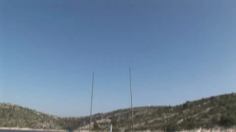 Radars on yacht Stock Footage 35171315