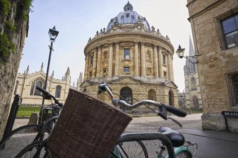 Radcliffe Square with Radcliffe Camera,  University Church Of Saint Mary Th.. Stock Photos