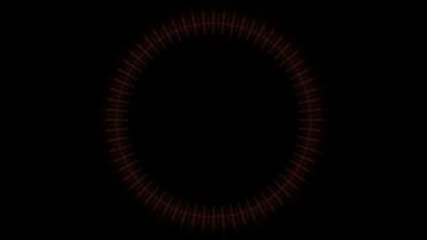Rader Circles Strobe Orange Animation Loop Stock Footage 337048263