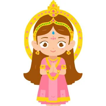 Radhekrishna Compassion Deity Love Devotion Bhakti Stock-Illustration