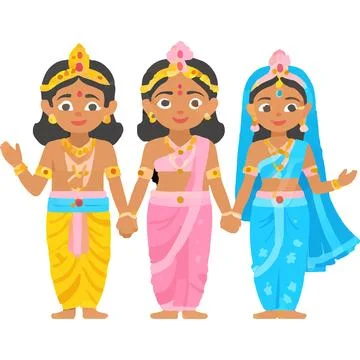 Radhekrishna Hindu Dance Love Devotion Symbolism Stock Illustration