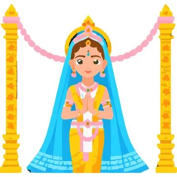 Radhekrishna Hindu Deity India Devotion Divine Stock Illustration