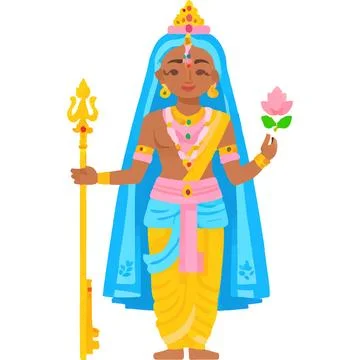 Radhekrishna Hindu Deity India Devotion Prayer Stock Illustration