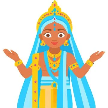 Radhekrishna Hindu Deity Legends Devotion Bhagavad Stock Illustration