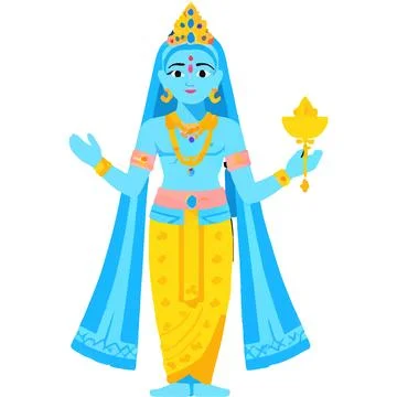 Radhekrishna Hindu Harmony Art Devotion Sacred Illustration