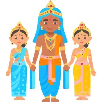 Radhekrishna Philosophy Deity Pious Devotion Sacred Illustrazione stock