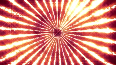 The radial abstract background fire rays are yellow solar glow Stock Footage 254386919
