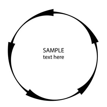 Radial abstract black shape Stock Illustration