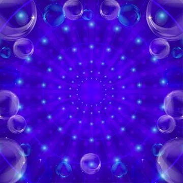 Radial abstract blue background Stock-Illustration